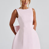 Sukienka mini z gorsetową górą i zdobionym dołem