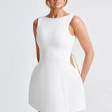 Sukienka mini z gorsetową górą i zdobionym dołem