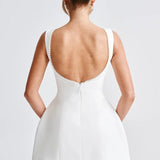 Sukienka mini z gorsetową górą i zdobionym dołem