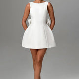 Sukienka mini z gorsetową górą i zdobionym dołem