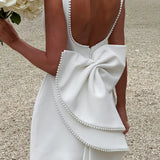 Sukienka mini z gorsetową górą i zdobionym dołem