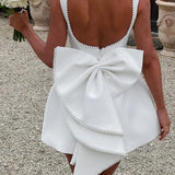 Sukienka mini z gorsetową górą i zdobionym dołem