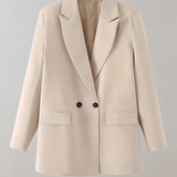 Damska marynarka oversize z guzikami i kieszeniami