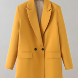 Damska marynarka oversize z guzikami i kieszeniami