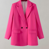 Damska marynarka oversize z guzikami i kieszeniami