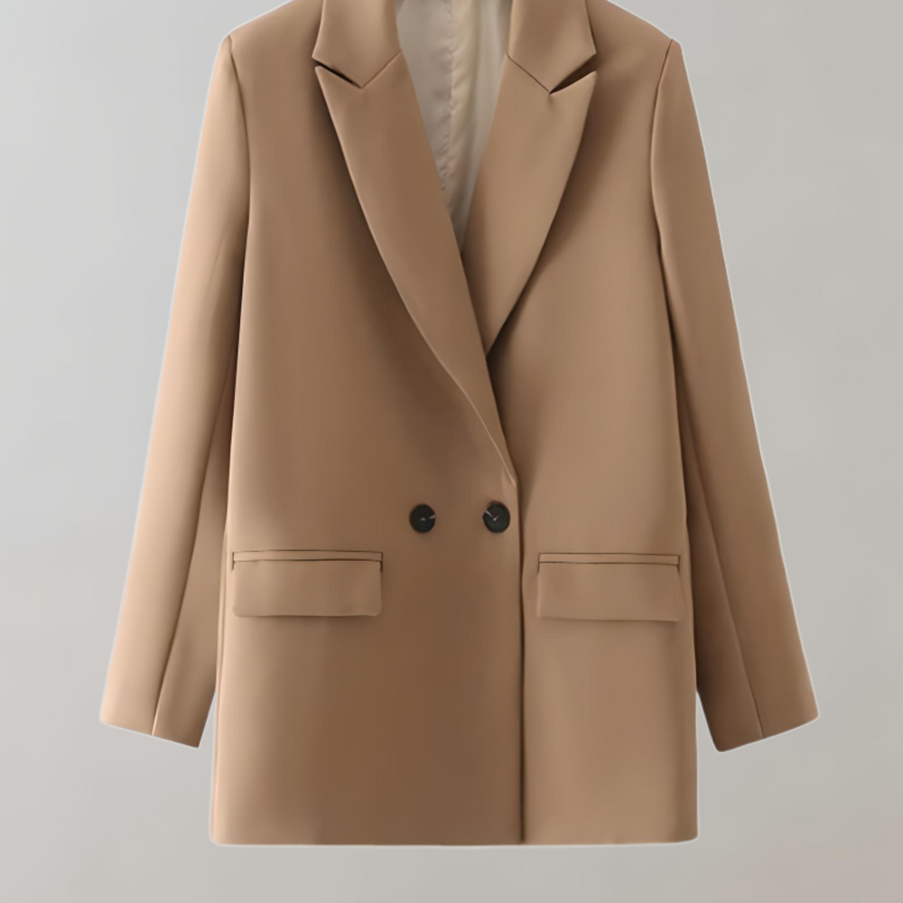 Damska marynarka oversize z guzikami i kieszeniami