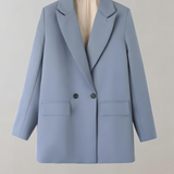 Damska marynarka oversize z guzikami i kieszeniami