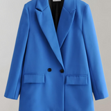 Damska marynarka oversize z guzikami i kieszeniami