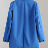 Damska marynarka oversize z guzikami i kieszeniami