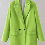 Damska marynarka oversize z guzikami i kieszeniami