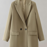 Damska marynarka oversize z guzikami i kieszeniami