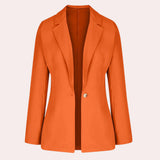 Damska elegancka marynarka jednorzędowa o klasycznym kroju