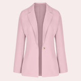 Damska elegancka marynarka jednorzędowa o klasycznym kroju