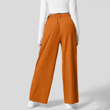 Spodnie damskie wide leg eleganckie luźny krój