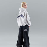Bluza damska hoodie oversize z nadrukiem