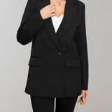 Damska marynarka oversize z guzikami i kieszeniami