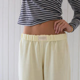 Damskie spodnie bawełniane o luźnym kroju