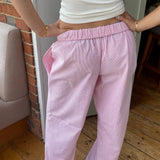 Damskie spodnie bawełniane o luźnym kroju