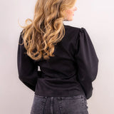 Damska elegancka kopertowa marynarka z wiązaniem