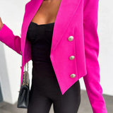 Damska elegancka marynarka dwurzędowa z guzikami