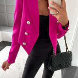 Damska elegancka marynarka dwurzędowa z guzikami