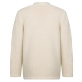 Damski elegancki kardigan dwurzędowy z kołnierzem